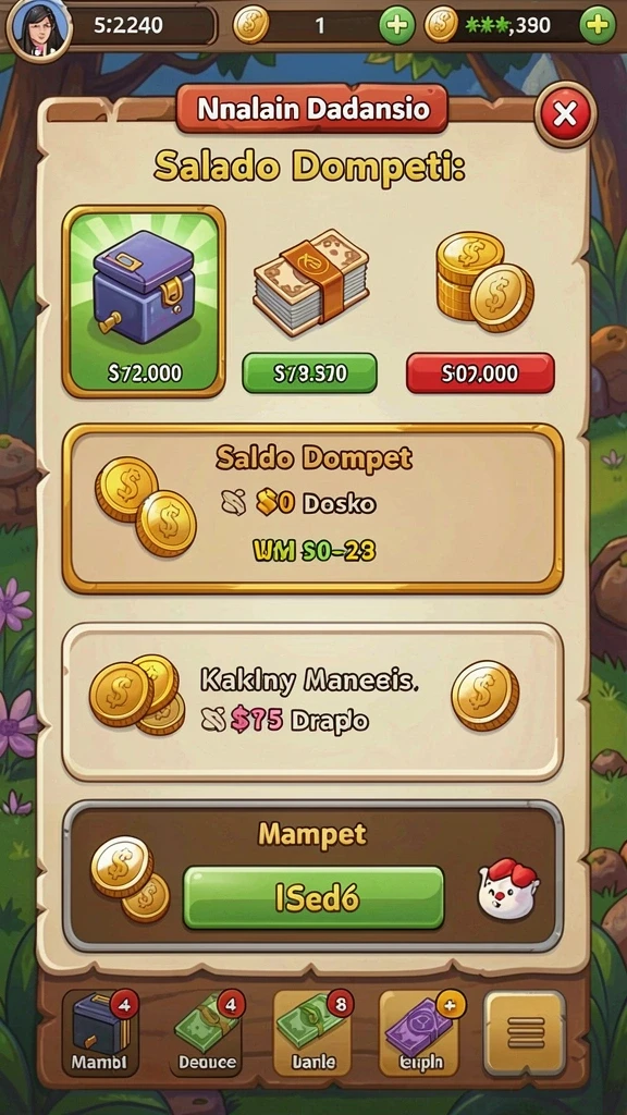 baru01 - Tampilan screen awal yang menarik dengan karakter utama.
