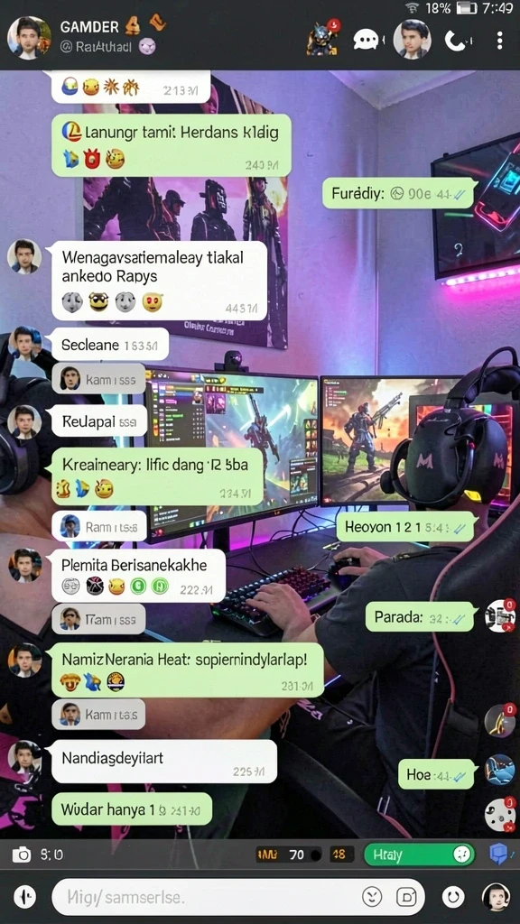 catur777 - Screenshot menunjukkan komunitas pemain dan leaderboard yang kompetitif.