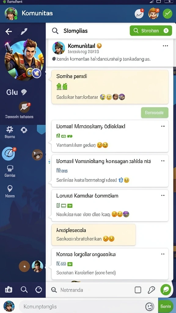 fav77 - Tampilan antarmuka pengguna yang menarik dan ramah.