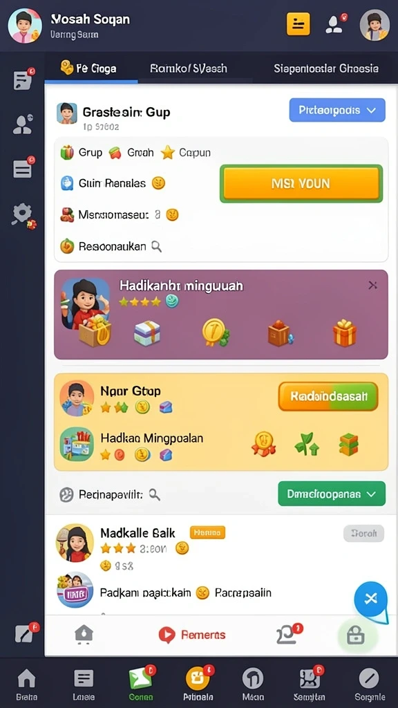 qqstar - Menampilkan karakter baru yang diperkenalkan dalam pembaruan.